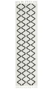 Saffron 11 White Runner by Rug Culture - 400X80CM - RUNNER