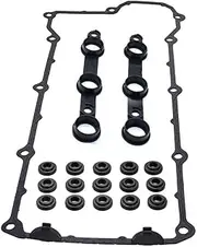 [Auto Repair Parts] for BMW E46 E36 E39 E60 E53 E85 320i 325ci 325i 325xi 330ci 330i 525i 530i M54 X3 X5 Z4 Valve Cover Gasket Set OE# 11129070530 [Easy to Replace]