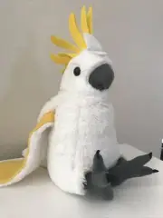 New Soft Toy Plush Sulphur Crested Cockatoo