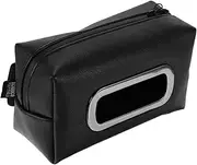 HAWILLOSCH Car Visor Tissue Holder Stylish PU Leather Napkin Storage Box for Car Convenient Tissue Organizer Space Saving Design for Clean and Tidy Vehicle Interior Easy Installation
