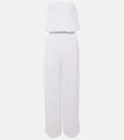 [Melissa Odabash] Melissa Odabash Naomi strapless cotton jumpsuit AU 8 white