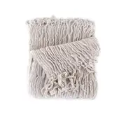Dylan Knitted Throw Rug 127 x 152 cm (Taupe, Grey)