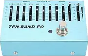 10 Band EQ Mini Equalizer Effect Pedal Timbre Shaping for Guitar Bass Alloy Body