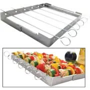 GrillPro Stainless Steel Kebab Grill Rack with Skewers 41338 GrillPro 41338