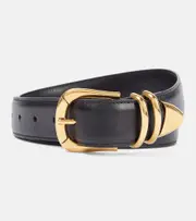 [The Row] The Row Vintage leather belt Inch 33.5 black