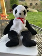 RARE RETIRED TY Beanie Baby "Fortune the Bear" MINT Condition TAG ERRORS 1997/98