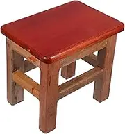 iplusmile Solid Wood Small Stool Versatile Footrest for Home Dorm Use Plant Stand Entryway Shoe Change Rustic Wooden Step Stool and Stylish Design