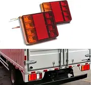 TASWK 3 in 1 Trailer Tail Light Fuction Brake Indicator Light 8-LED for Trailer, Truck, Boat, UTE, UTV, ATV, Caravan