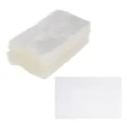 48x75mm PVC Perforated Shrink Bands, 200Pcs Thick Shrink Wrap, Clear