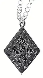 DISCOVER TREASURES 1.25" NECKLACE PEWTER WICCAN-PAGAN-MAGICK