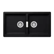 Schock Puro Horizont Undermount Double Sink - Black