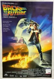 MICHAEL J FOX Back to the Future Hand Signed Fullsize Poster + JSA Early Sign