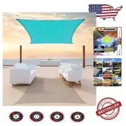 Custom 9' x 12' Turquoise Shade Sail Canopy - Waterproof, Durable & Stylish