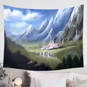The City of Kiria Fantasy Art Tapestry