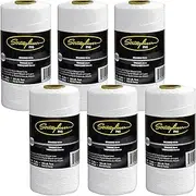 Stringliner 35753 Mason’s Line Replacement Rolls – 1 Lb. #18 Construction Replacement Roll Braided White 1000'. (6 Pack)
