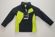 Obermeyer Jacket Boys SMALL Quarter Zip Black Yellow NEW Pullover Fleece