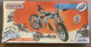 NEW ERECTOR BUILDS 5 MODELS #3501 BUILDING PLAY SET 2007 MECCANO 147 PARTS TOY