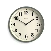 Newgate Number Four Wall Clock Matte Asparagus Green