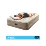 INTEX 原廠公司貨 超厚絨豪華內建電動幫浦雙人加大充氣床-寬152CM(64427ED)