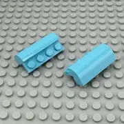 LEGO Slope - Medium Azure - Curved 2 x 4 x 1 1/3 - QTY x2