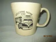 Fiesta Ware IVORY Weirton Museum P&W Bus #99 Decal Tapered Mug New USA