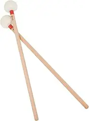 UPKOCH 2Pcs Felt Drumsticks with Wooden Handles Durable Percussion Mallet Sticks for Sound and Gentle Hammering Accessory for Timpani and Other Percussion