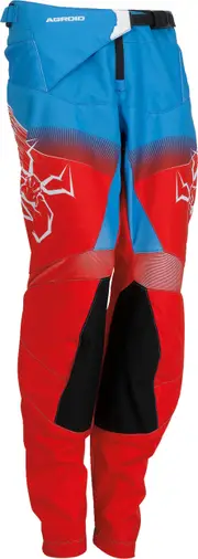 Moose Offroad Agroid, textile pants youth , color: Red/White/Blue , size: 18