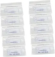 ARTIBETTER 10Pcs Bank Bags with Writable Self Adhesive Tape Clear Tamper Envelopes for Secure Cash Register Deposits and Evidence Storage
