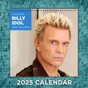 Billy Idol Calendar 2025, Billy Idol Celebrity 2025 Wall Calendar