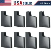 8PC Black Dust Covers For Nintendo NES Game Cartridge Sleeves Cases Plain Lot
