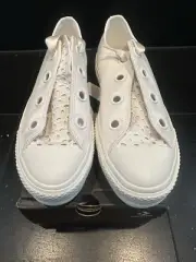 Chuck Taylor Converse Matte Satin Lift Platform, A10301C Egret Lilac Bottom Daze