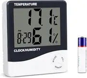 Mengshen Digital Hygrometer Thermometer, Indoor Temperature Humidity Gauge Meter for Home/Office/Greenhouse/Basement/Car/Babyroom, TH02
