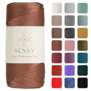 Sensy Premium 2mm 251 Yards Polyester Rope 100% Polypropylene Cord Macrame Co...