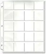 10 - 20 POCKET COIN COLLECTOR PAGES ARCHIVAL SAFE FREE SHIPPING