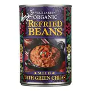 Amy's Beans Refried Green Chili 15.4 oz (Pack of 3)