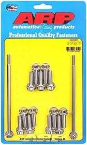 ARP Oil Pan Bolts, 12-Point, Polished, Stainless Steel, For Chevrolet, LS1-LS2, Kit