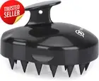 Scalp Massager Brush Soft Silicone Bristles Manual Shampoo Exfoliate Dandruff Ca