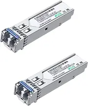 LINOVISION 1.25G SFP Module, 1000Base-LX, 1310nm SMF, up to 20km, Dual LC Fiber, SFP Transceiver for Cisco, D-Link, Supermicro, Netgear, Fortinet, TP-Link and Ubiquiti UNIFI Switches