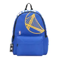 在飛比找momo購物網優惠-【NBA】NBA 基本 隊徽印刷 後背包 勇士隊 男女 藍色
