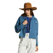 Brixton Utopia Overshirt Womens in Deep Sea - Size -