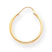 14K Yellow Gold Hollow Tube 18mm Endless Hoop Earrings Madi K Children's Jewelry