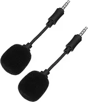 FUNOMOCYA 2pcs Live Streaming Microphone Kit Noise Canceling Singing Mic for Parties Compact Design Easy to Use