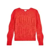NWT TopShop Red Pullover Sweater, Sz M