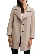 [Belle & Bloom] ExBoyfriend Sand Wool Blend Oversized Jacket