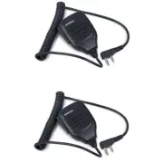 2X 2 PIN PTT SPEAKER MICROPHONE FOR BAOFENG UV-5R UV-5RE DM-5R WALKIE TALKIE MIC
