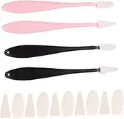 DIYEAH 4pcs Sketch Eraser Wiper Set Highlight Blending Tools for Artists Compact Drawing Kit with Replacement Heads for Students and Sketching