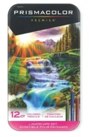 Prismacolor Premier LANDSCAPE COLORED PENCILS Set of 12 in TIN 2023753 NEW!