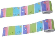 HOMSFOU 2 Rolls Happy Birthday Stickers Tags Self Adhesive Labels for Parties Weddings and Classroom Prizes Adhesion Designs Stickers Per