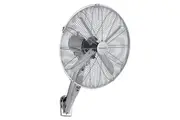 Heller RWF40 40cm Silver Metal Wall Fan with Remote Control + 8 Hour Timer