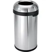 NEW! Bullet Round Metal Open Trash Can